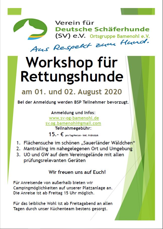 Plakat Workshop