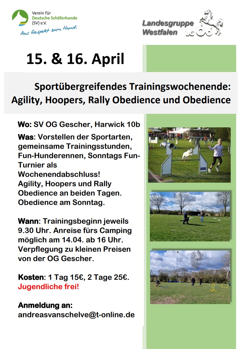 Trainingswochenende Sport