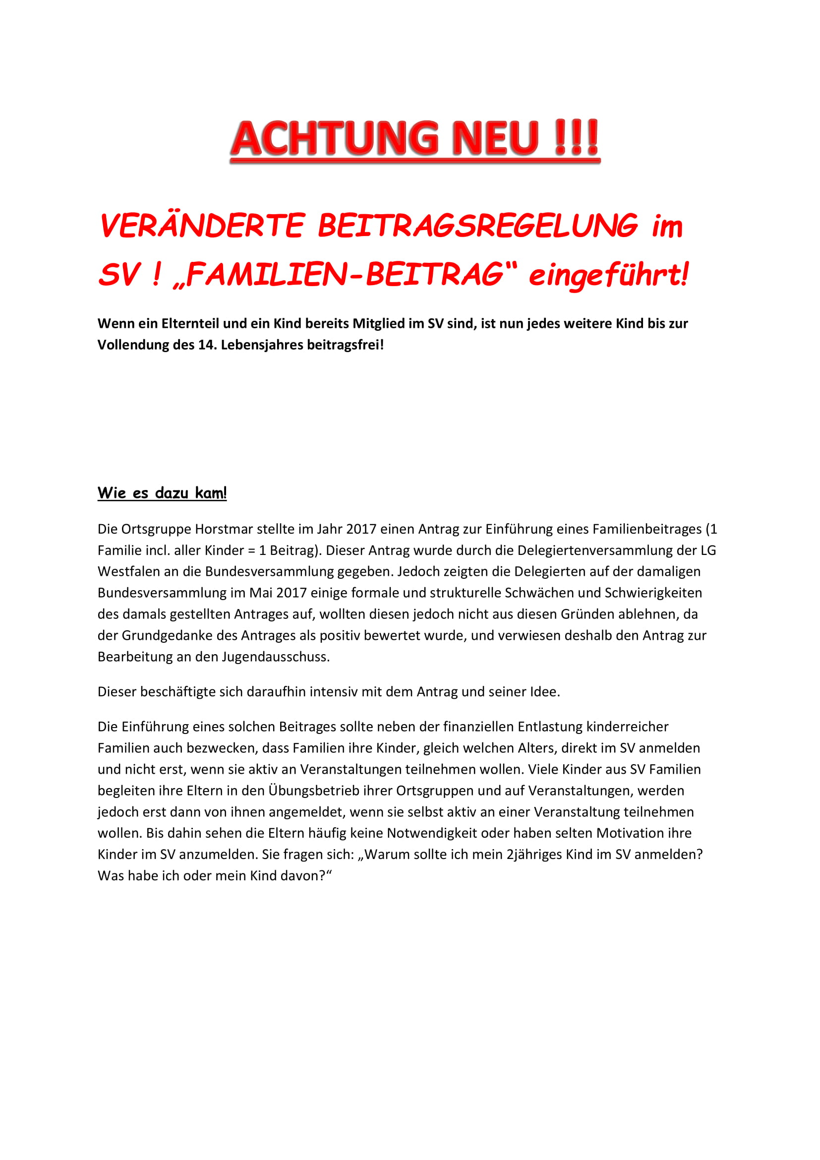 neue Beitragsregelung 1